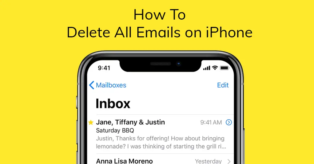 How to Delete All Emails on iPhone?